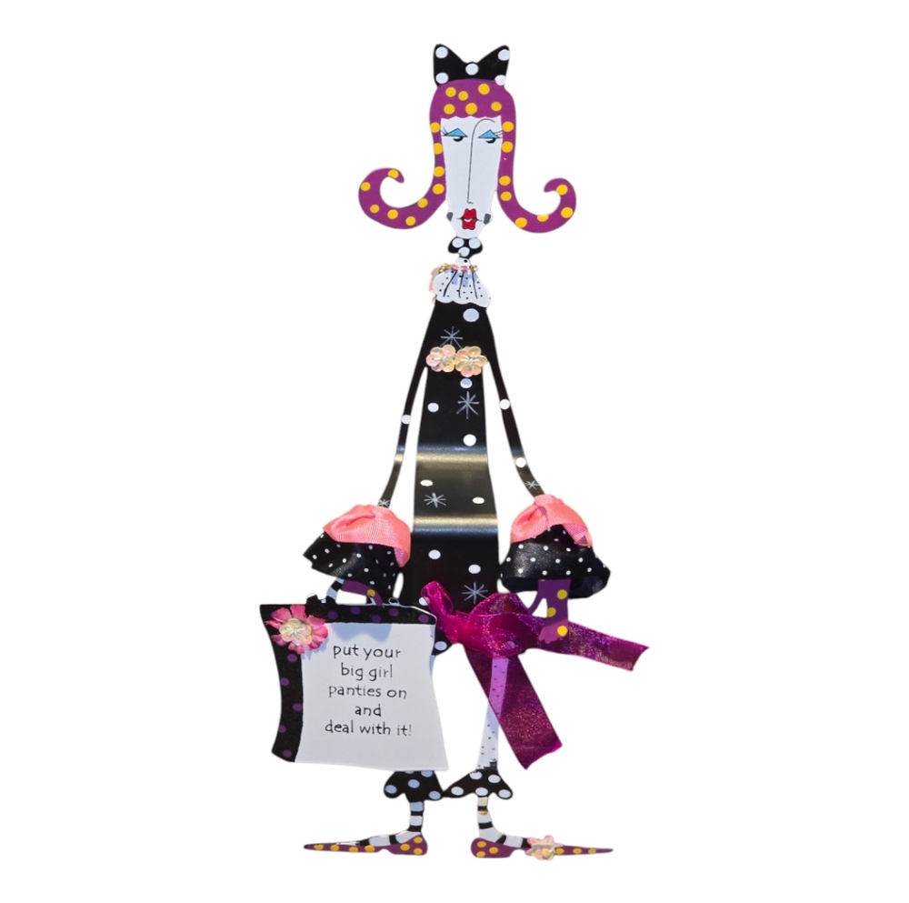 Silvestri Dolly Mamas Put Your Big Girl Panties On Joey Inc Metal Shelf Sitter